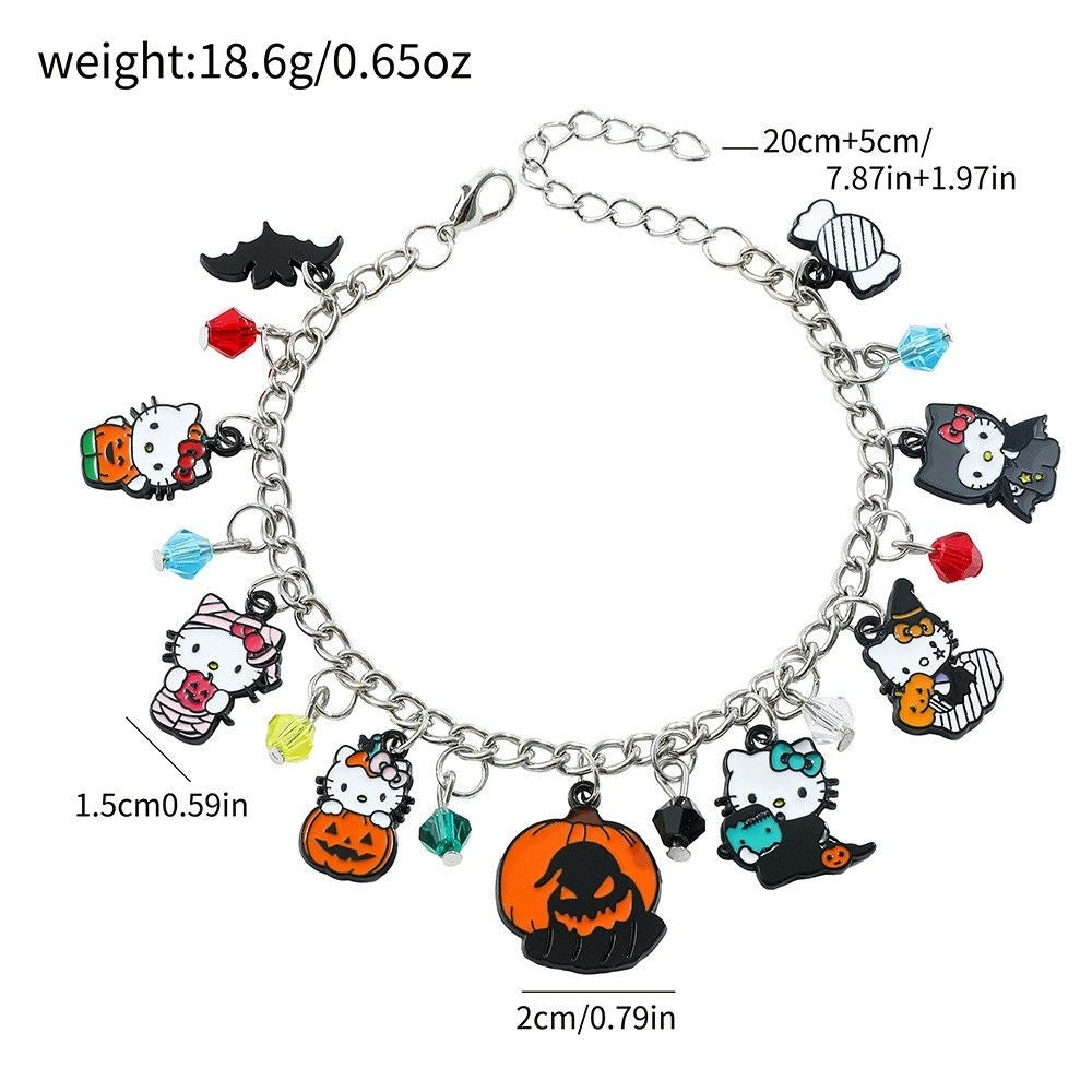Hello Kitty Halloween charm bracelet