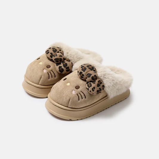 H K Fuzzy Slippers Indoor Outdoor Cozy Slippers