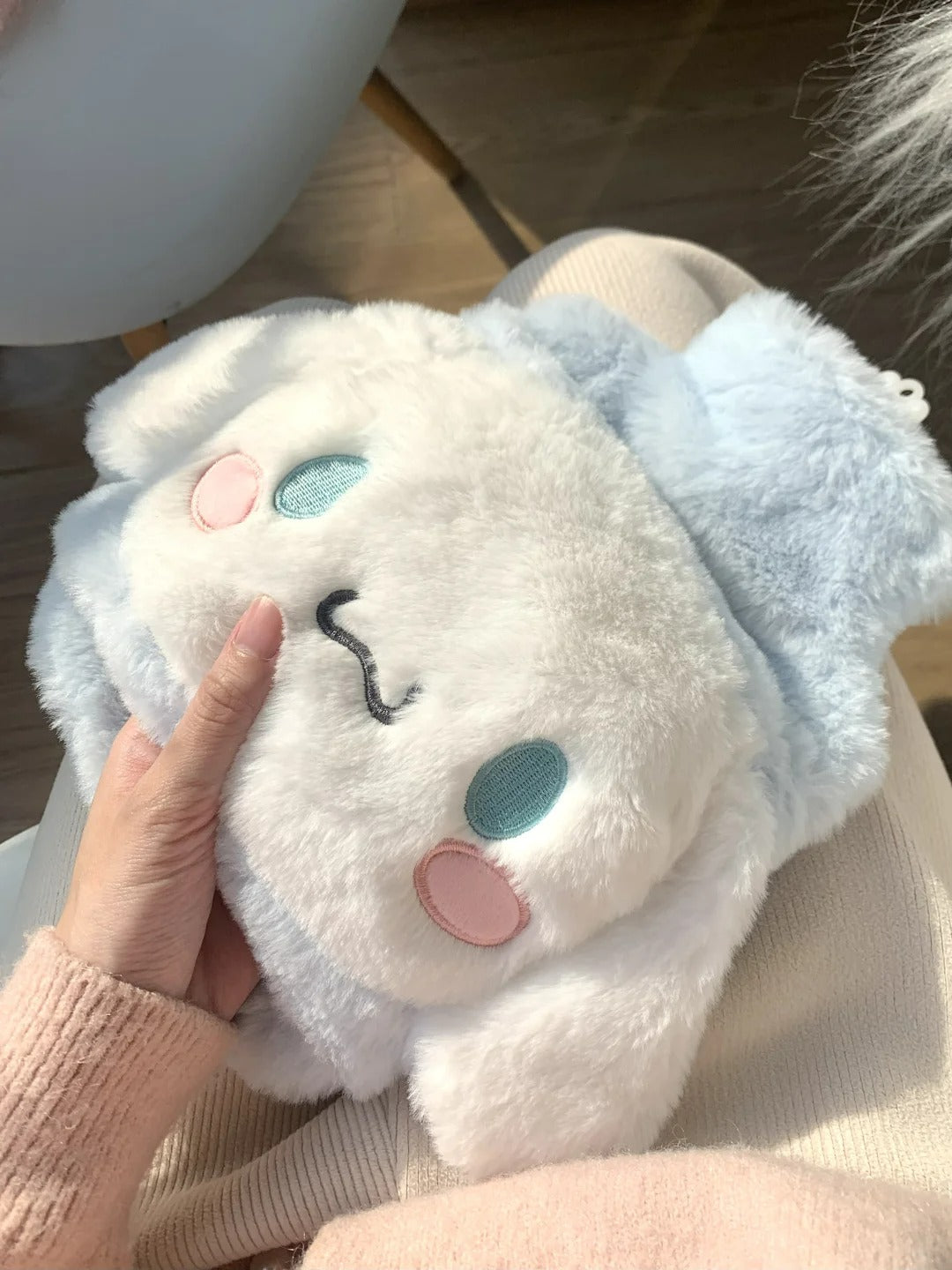 Sanrio Hot Water Bottle Bag irrigation 1000ML Female Plush Warm Hand