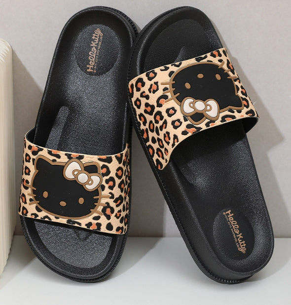 Hello Kitty Leopard Sandals Slippers Indoor Slippers