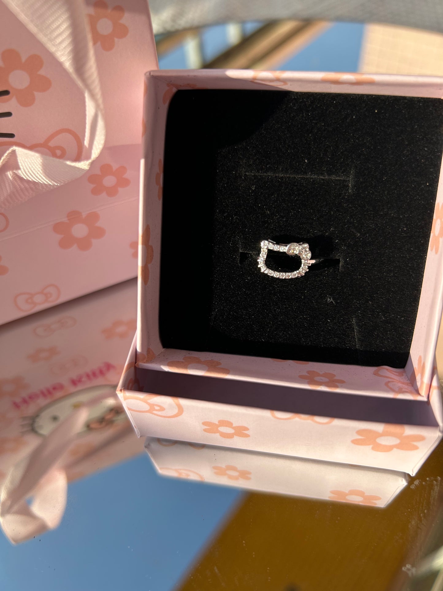 Hello Kitty Ring Open Adjustable with gift box