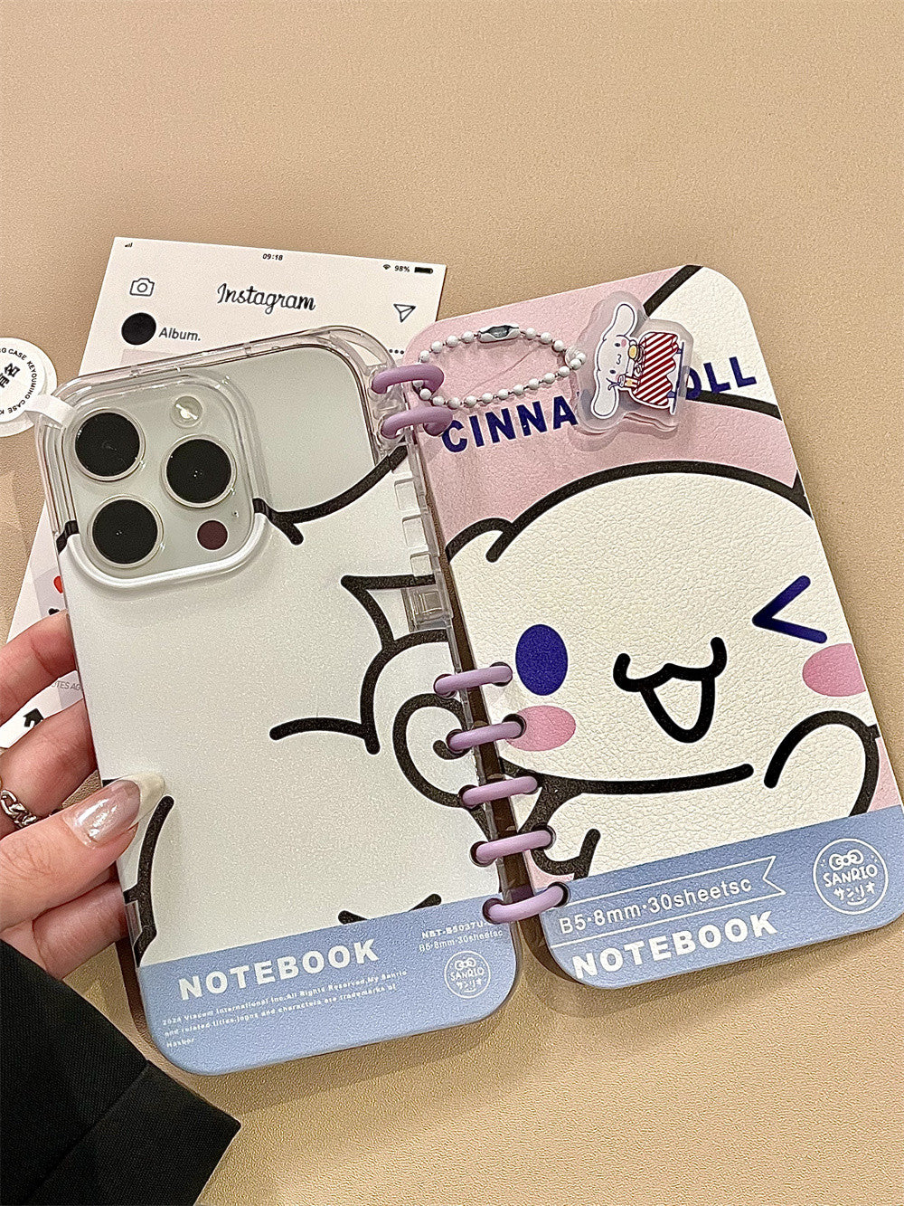Sanrio Flip phone case Book folding iphone case