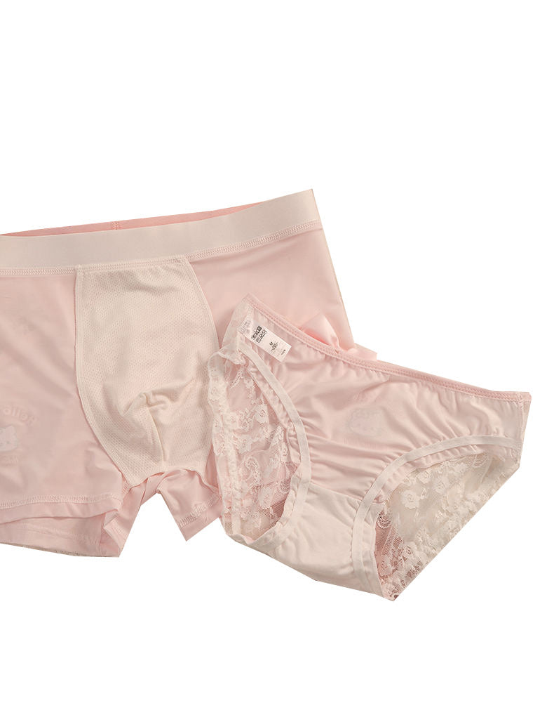 Hello Kitty Lace Couple Underwear Sets Matching Underwear