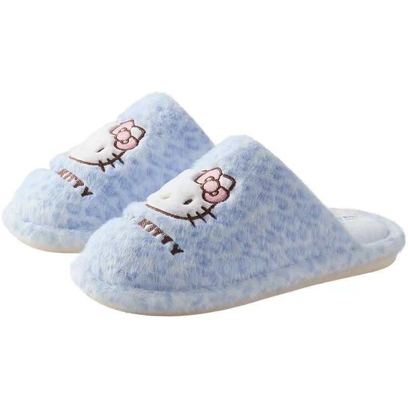 Hello Kitty Leopard Fluffy Slipper