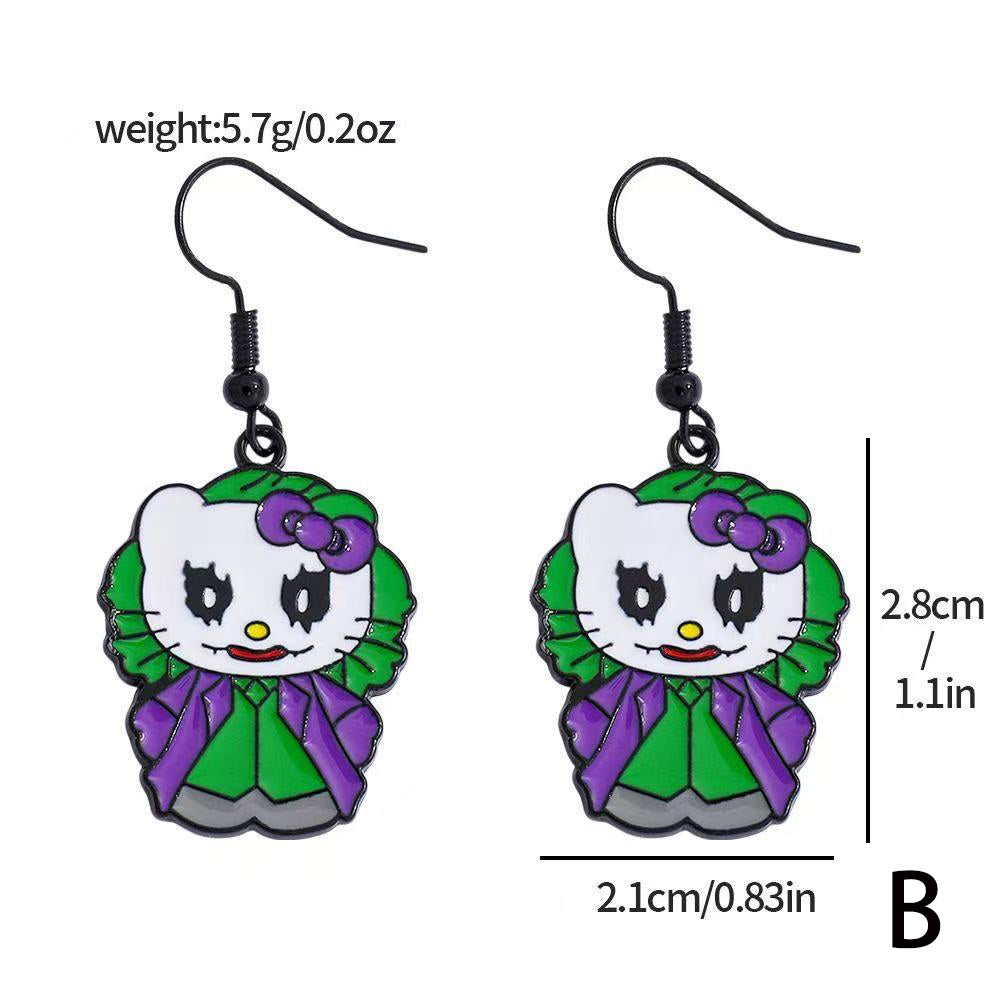 Hello Kitty Halloween earrings
