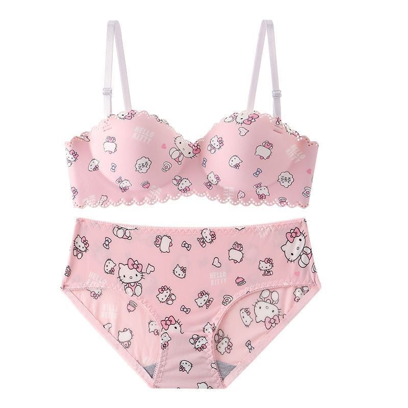 Hello Kitty Sweet Bra Set Underwear Bra Panties