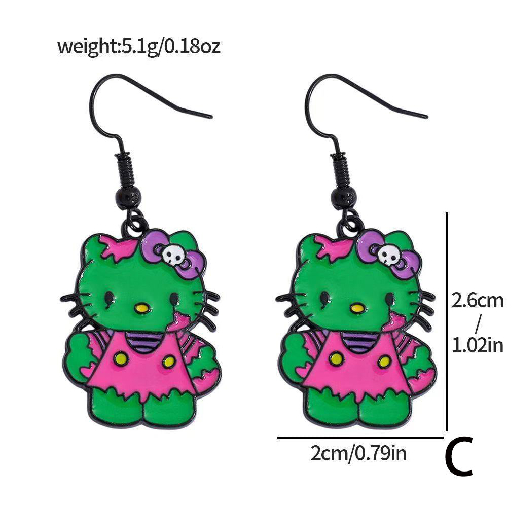 Hello Kitty Halloween earrings