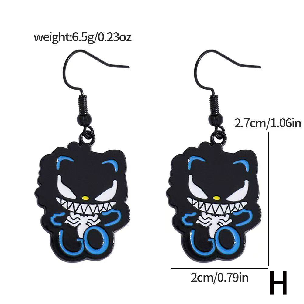 Hello Kitty Halloween earrings