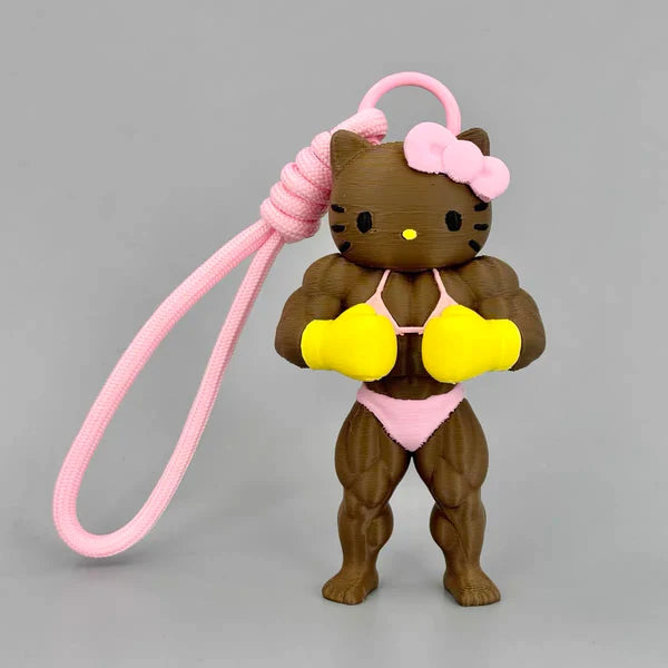 HK Muscle Fitness 3D Printed Bag Decoration