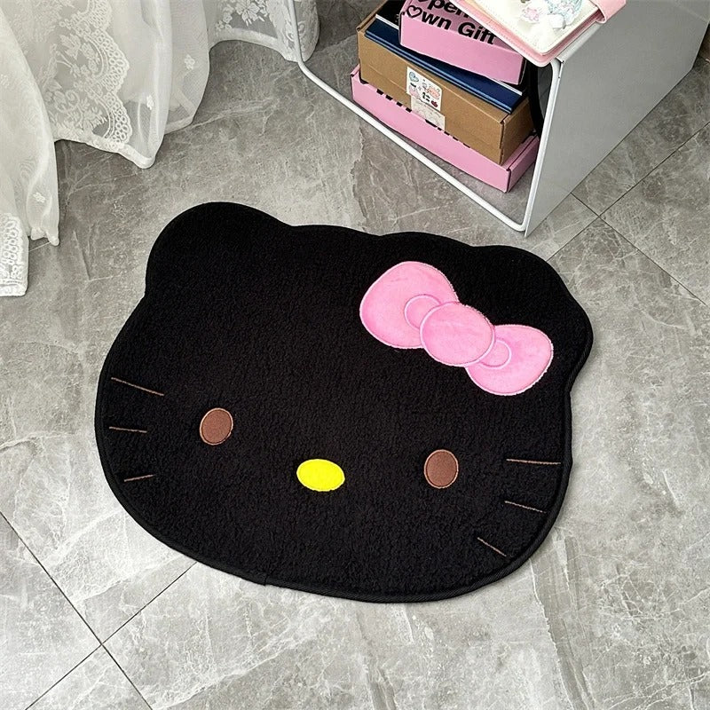 Hello kitty Shaped Bathroom Rugs, Ultra Soft & Absorbent Bath Rugs, 18.9x 22.8 Inch