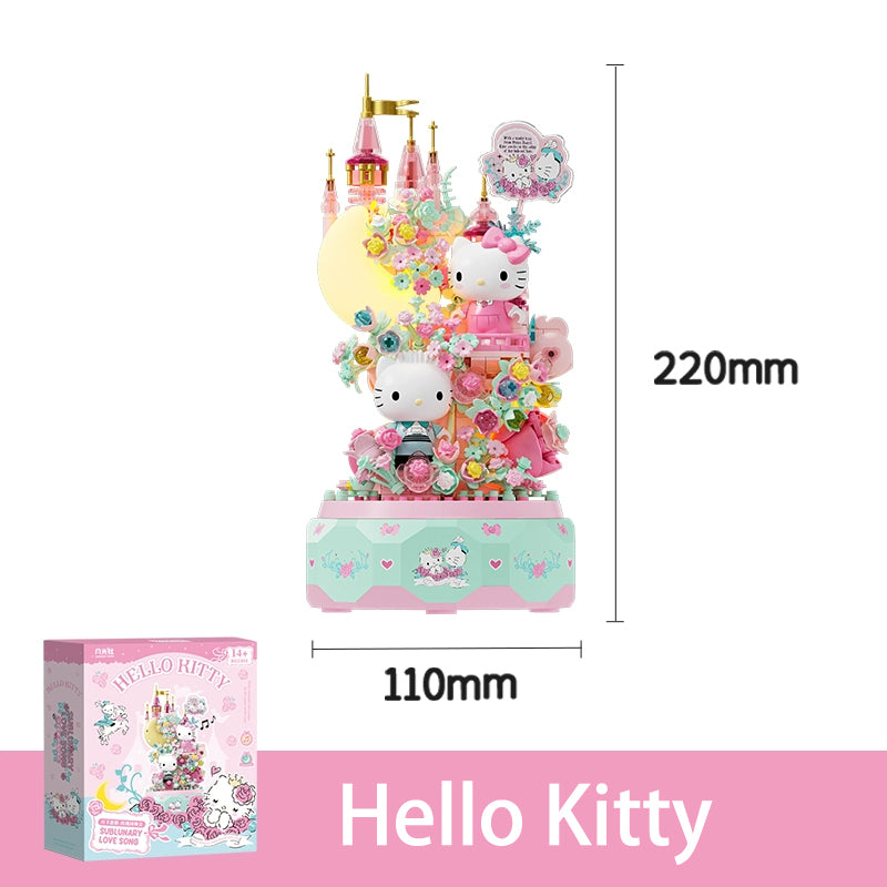 Hello Kitty Moonlight Love Song Building Block Music Box
