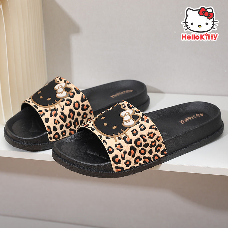 Hello Kitty Leopard Sandals Slippers Indoor Slippers
