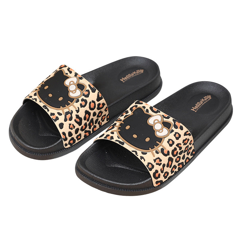 Hello Kitty Leopard Sandals Slippers Indoor Slippers