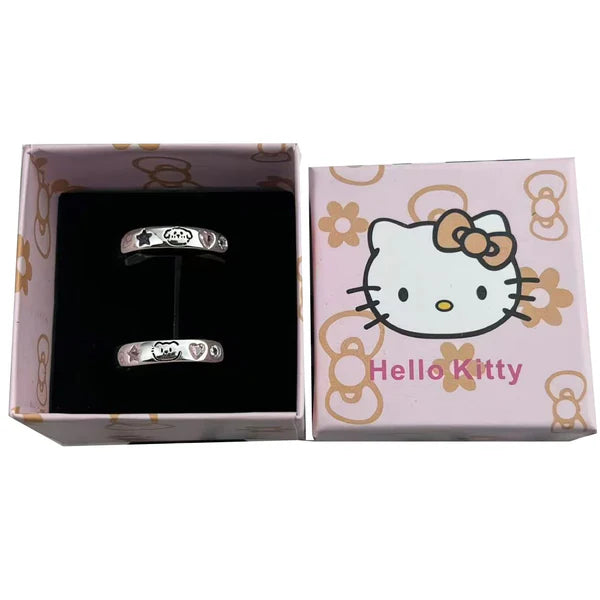 Cute couple rings with open top