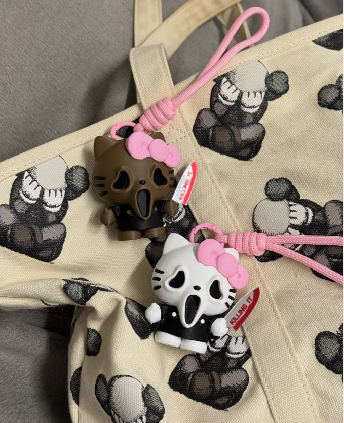 H K Halloween Costume Keychain Charms