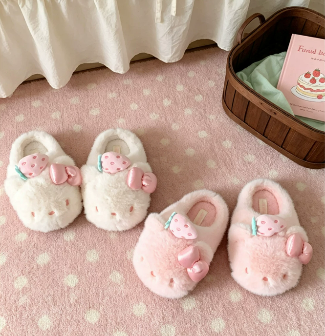 H K Strawberry Slippers