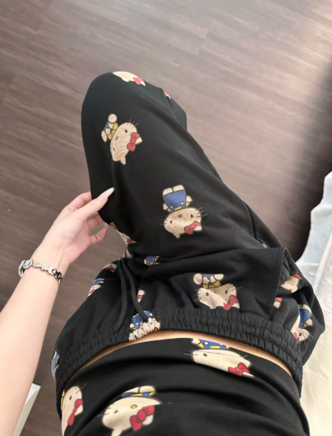 H K loungewear camisole + casual pants two-piece set
