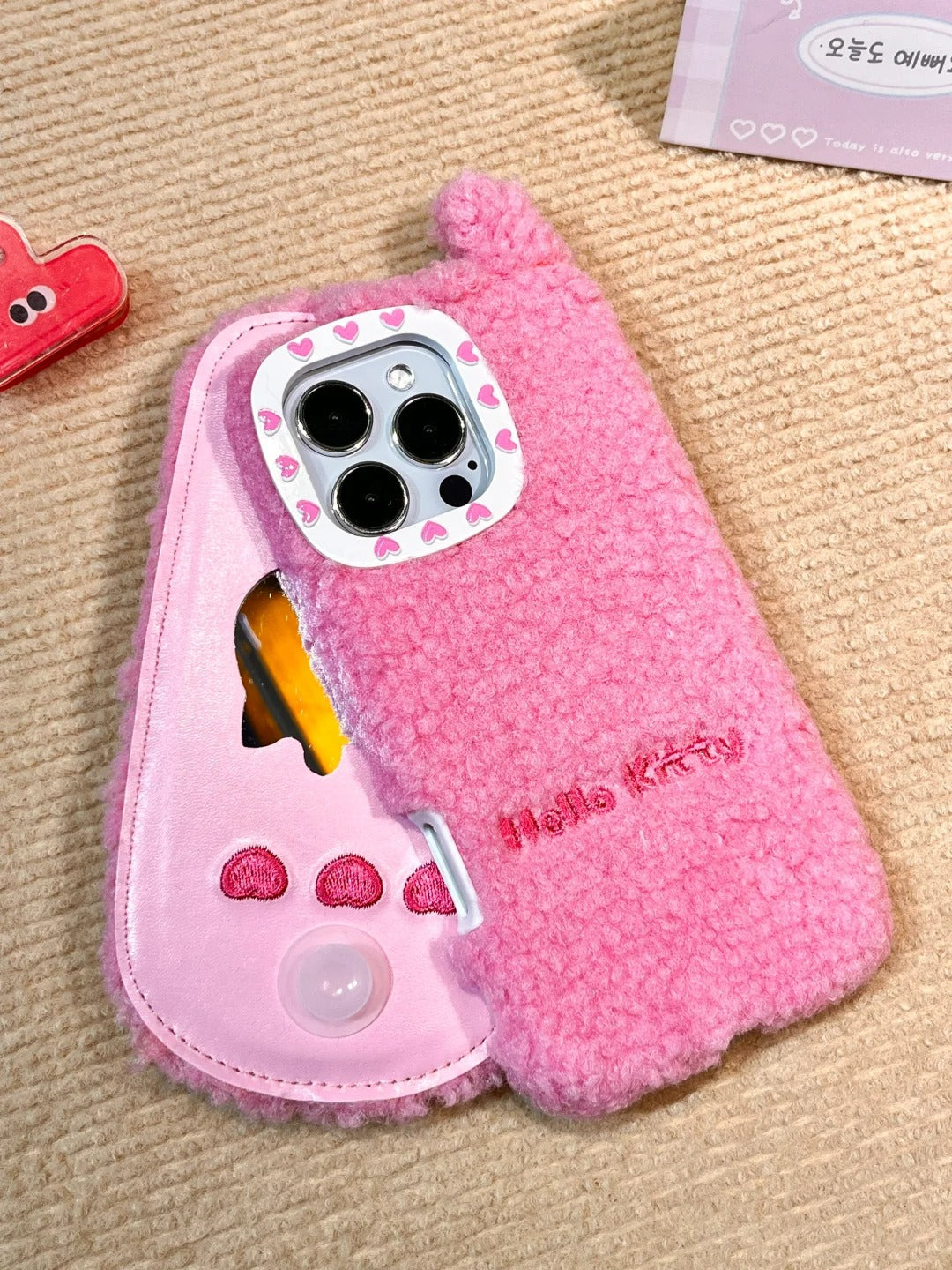 Hello Kitty Flip Plush with Phone Case