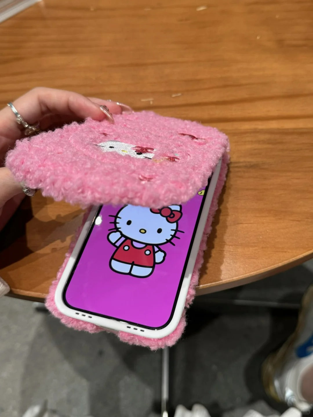 Hello Kitty Flip Plush with Phone Case