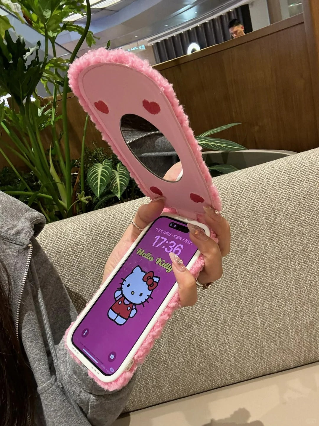 Hello Kitty Flip Plush with Phone Case