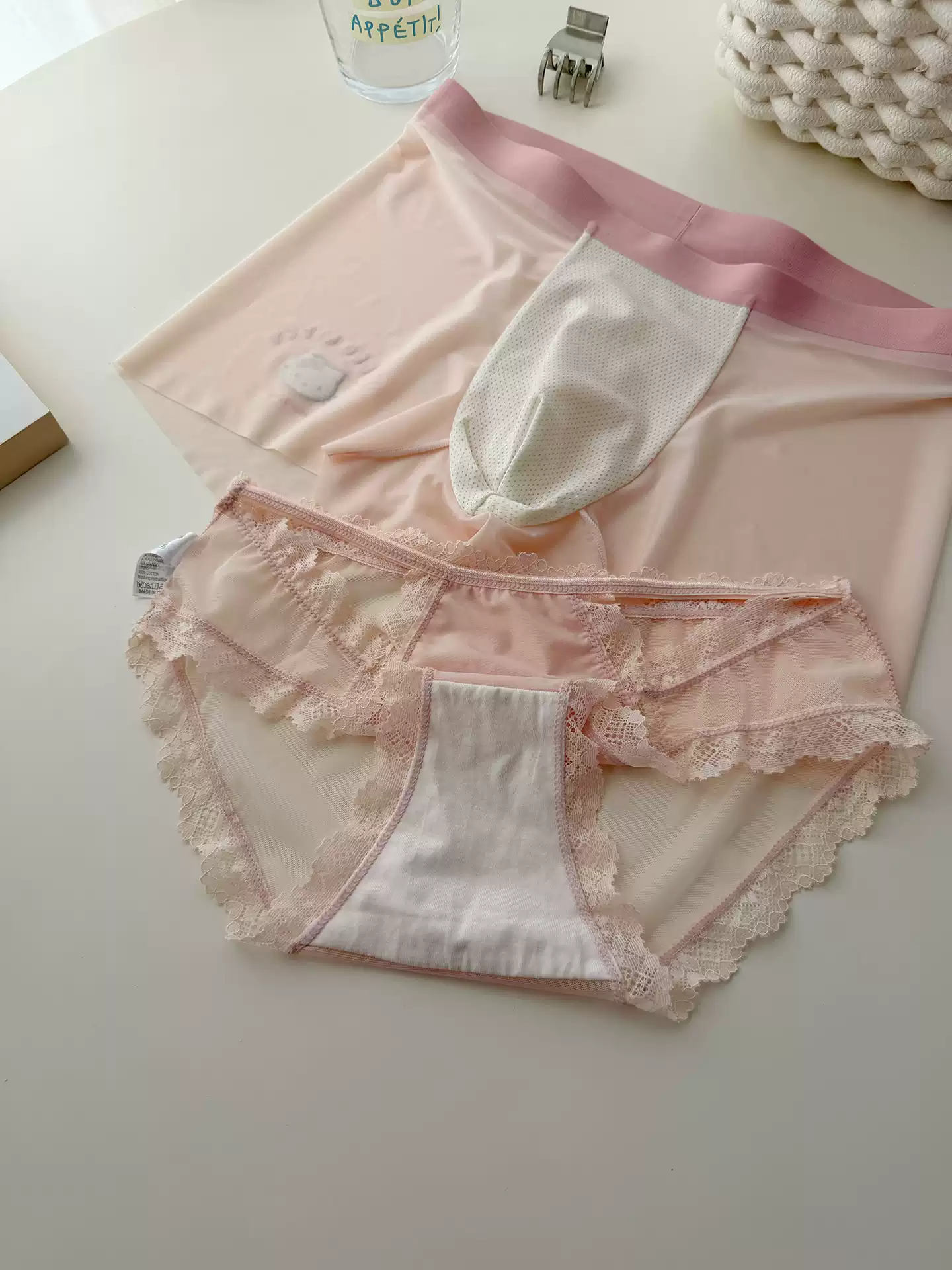 H K Couple Underwear - Male and Female Ice Silk Underwear