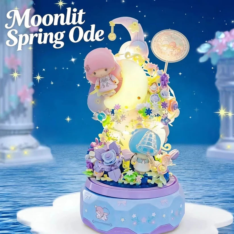 H K Cherry Blossom Castle Music Box