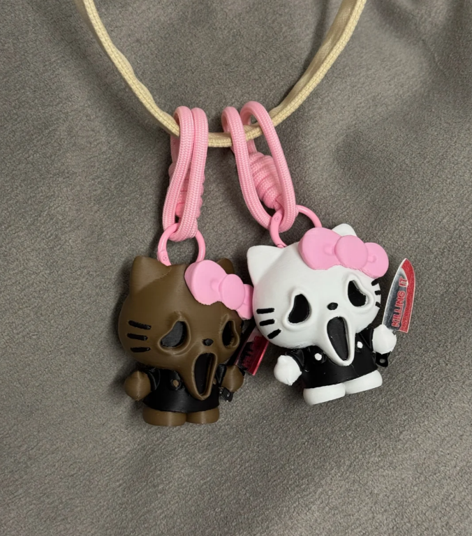 H K  Halloween Costume Keychain Charms