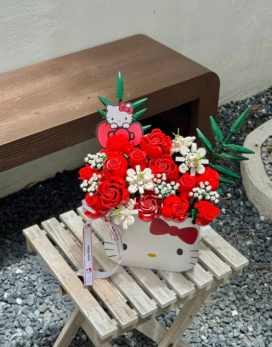 HK Flower Bouquet Building Blocks Set (20Pcs DIY Floral)