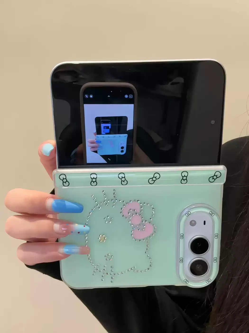 Rhinestone Cute Kawaii iPhone Duo Case