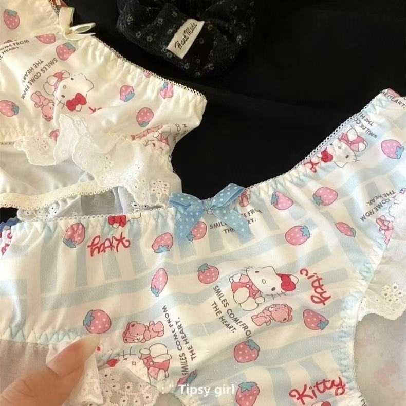 Strawberry Hello Kitty Lace Cute Panties