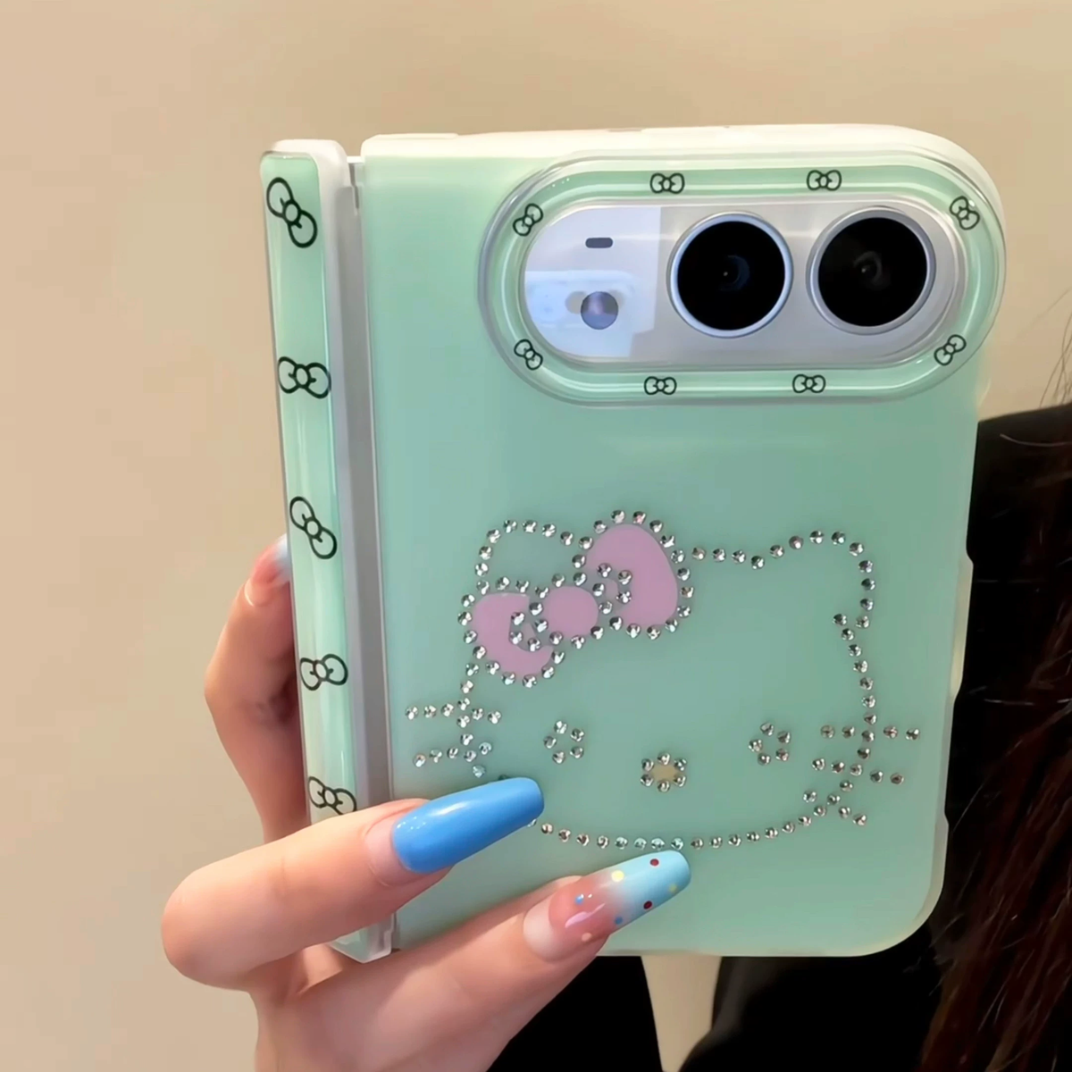 Rhinestone Cute Kawaii iPhone Duo Case