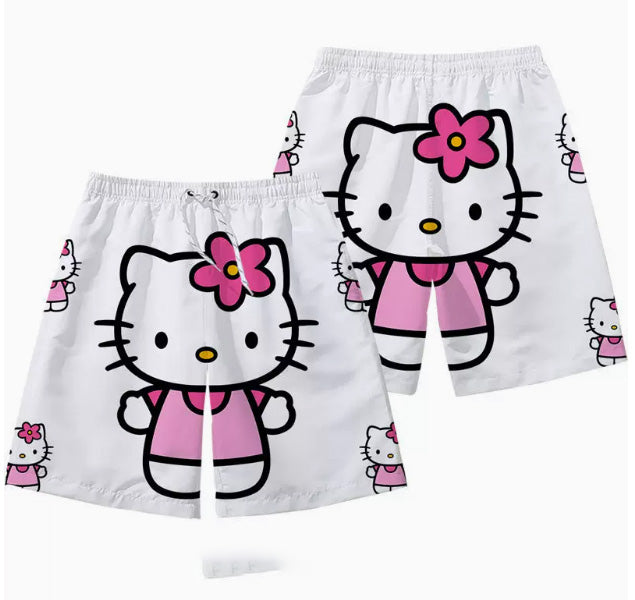 Hello Kitty shorts home couple pajamas