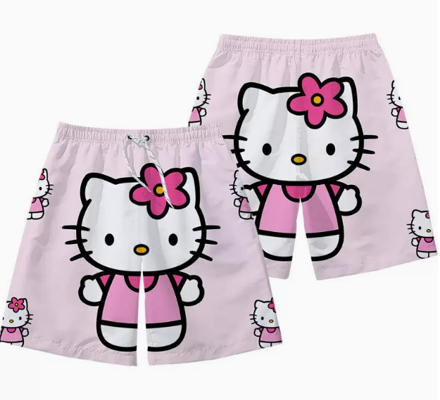 Hello Kitty shorts home couple pajamas