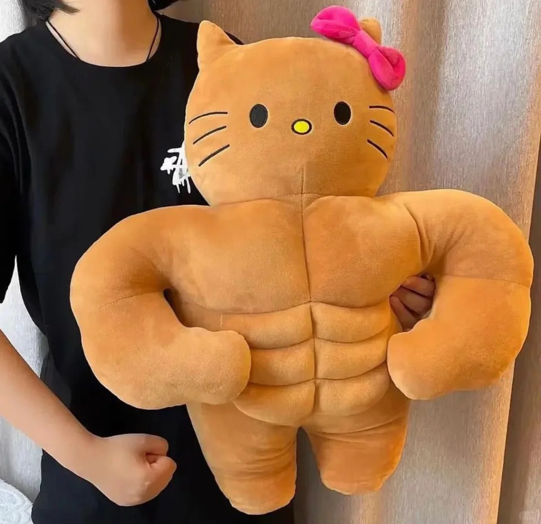 Hello kitty Muscle Toys, Cute Cartoon Pillow, Creative Gift