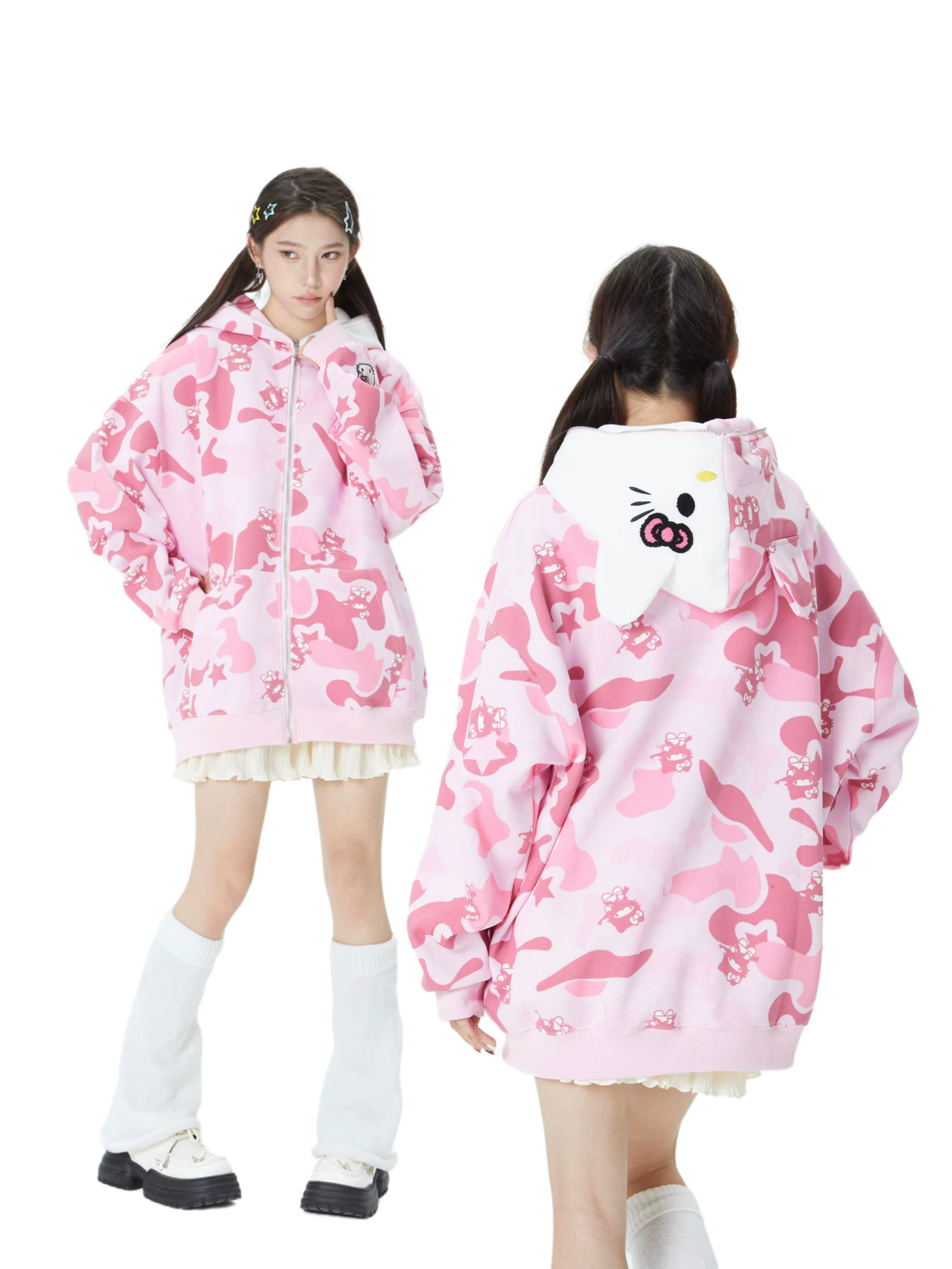 H K camouflage hoodie