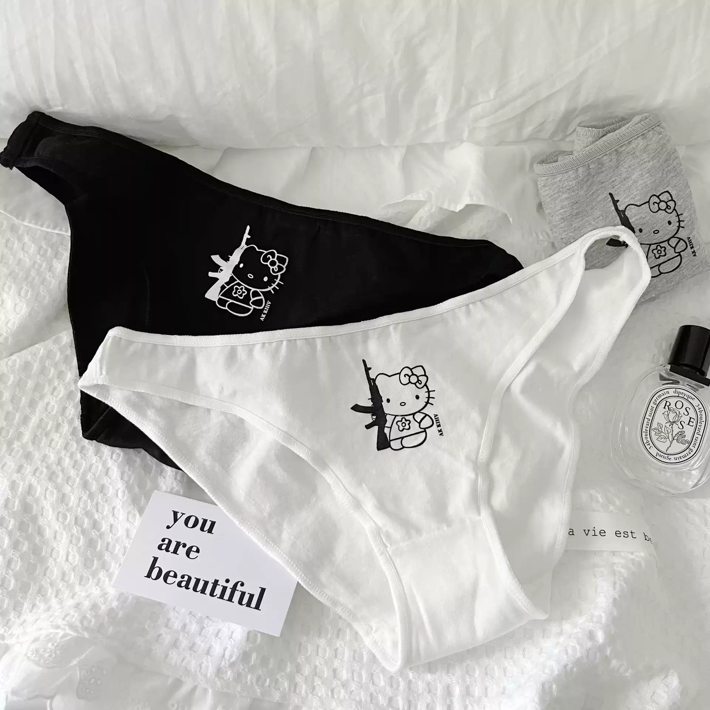 HK pure cotton briefs