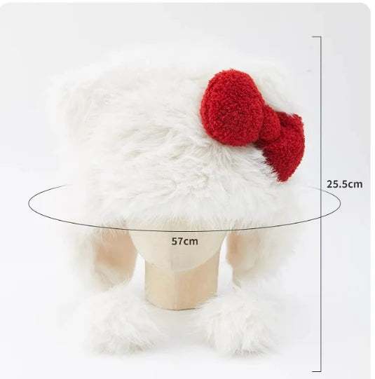 H K Plush Hat Fuzzy Cute Hat