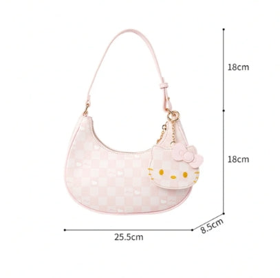 Hello Kitty Pink shoulder bag handbag Armpit Top Handle Purse