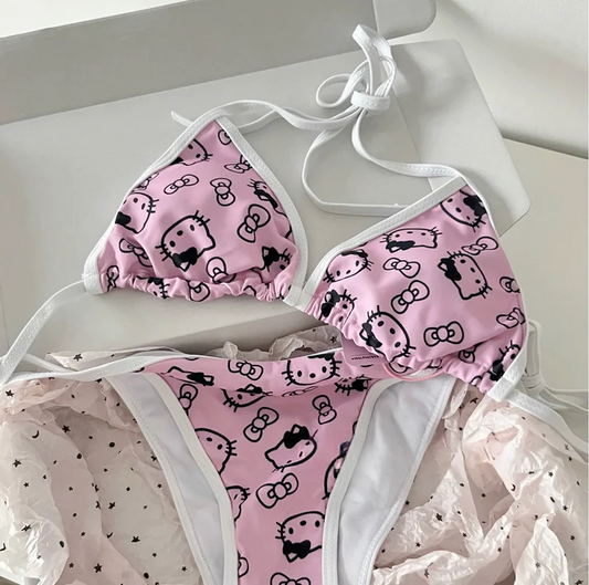 Hello Kitty Bikini 2 Piece Bikini Swimsuit Bathing Suit