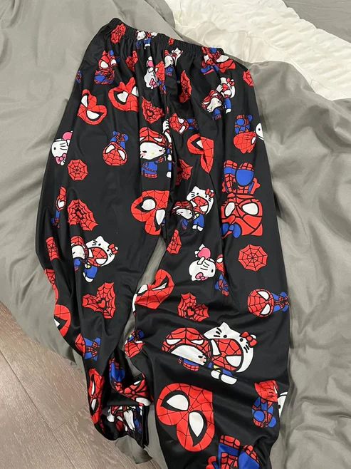 Hello Kitty Spiderman Pajama Pants Sleepwear