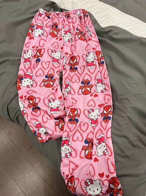 Hello Kitty Spiderman Pajama Pants Sleepwear