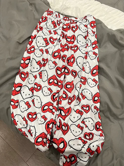 Hello Kitty Spiderman Pajama Pants Sleepwear