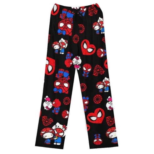 Hello Kitty Spiderman Pajama Pants Sleepwear