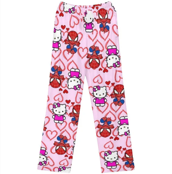 Hello Kitty Spiderman Pajama Pants Sleepwear