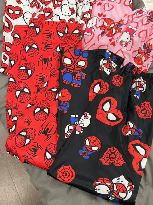 Hello Kitty Spiderman Pajama Pants Sleepwear