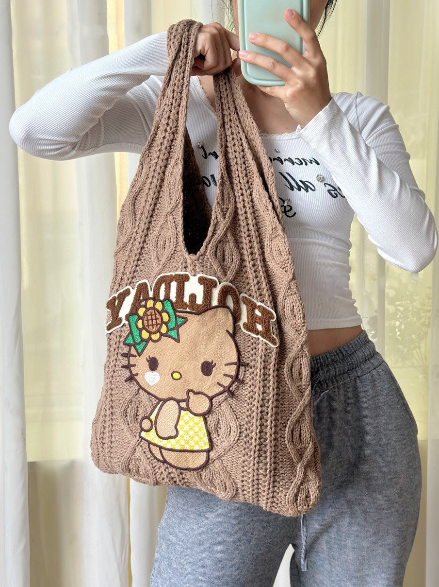 Hello Kitty Hawaii Knitted Bag