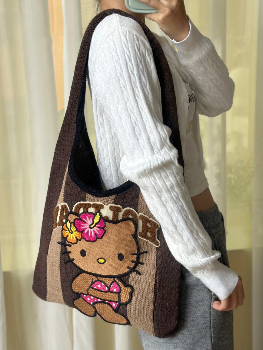 Hello Kitty Hawaii Knitted Bag