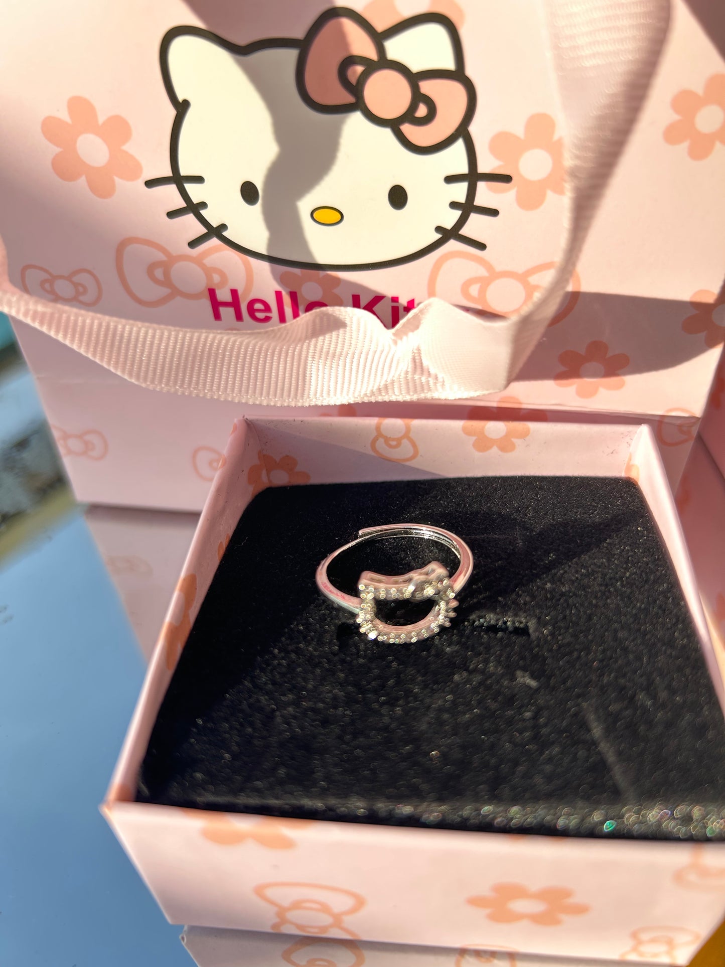 Hello Kitty Ring Open Adjustable  with gift box