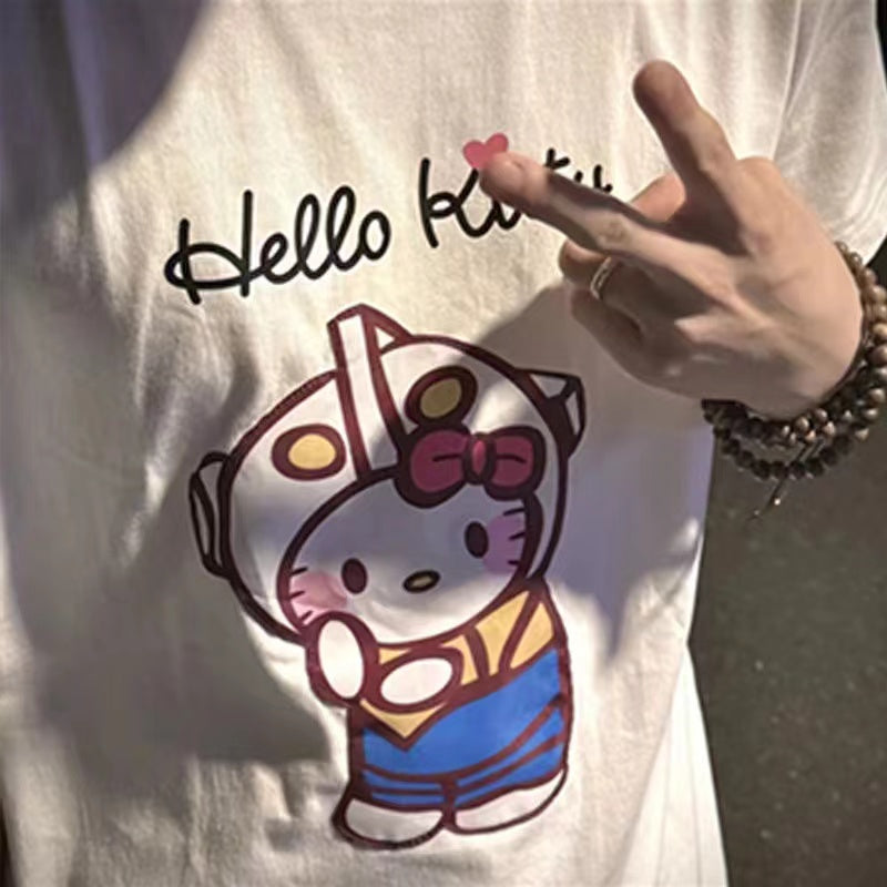 Hello kitty Couple glow T shirt