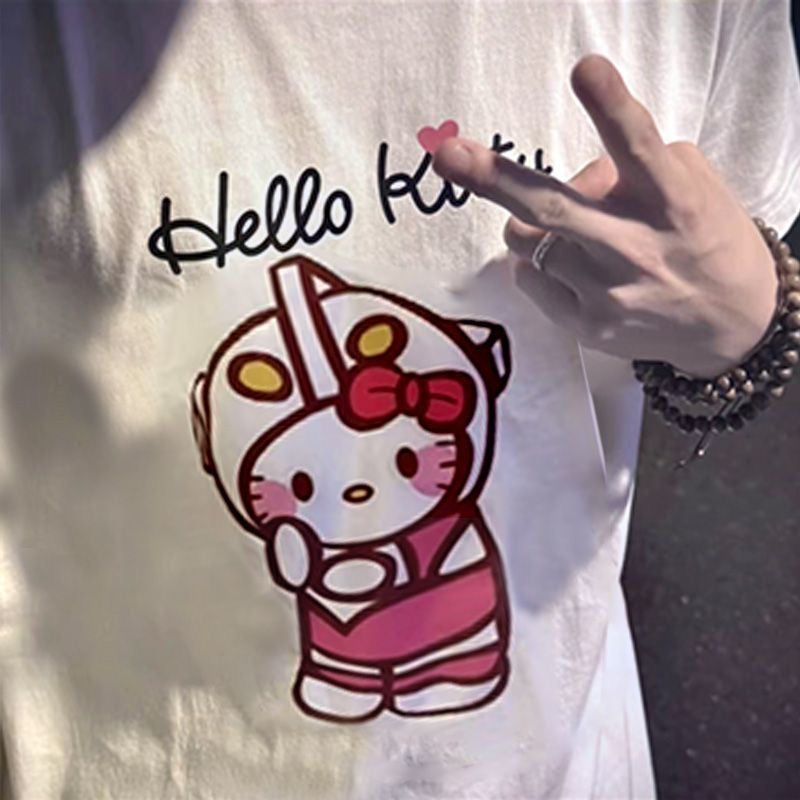 Hello kitty Couple glow T shirt